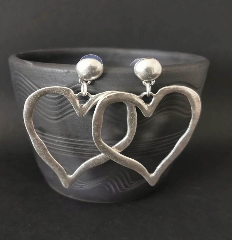 Women's Peach Heart Alloy Earrings