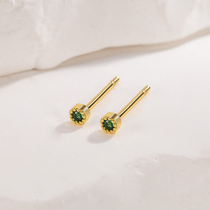 Mini Small Round Earrings For Women