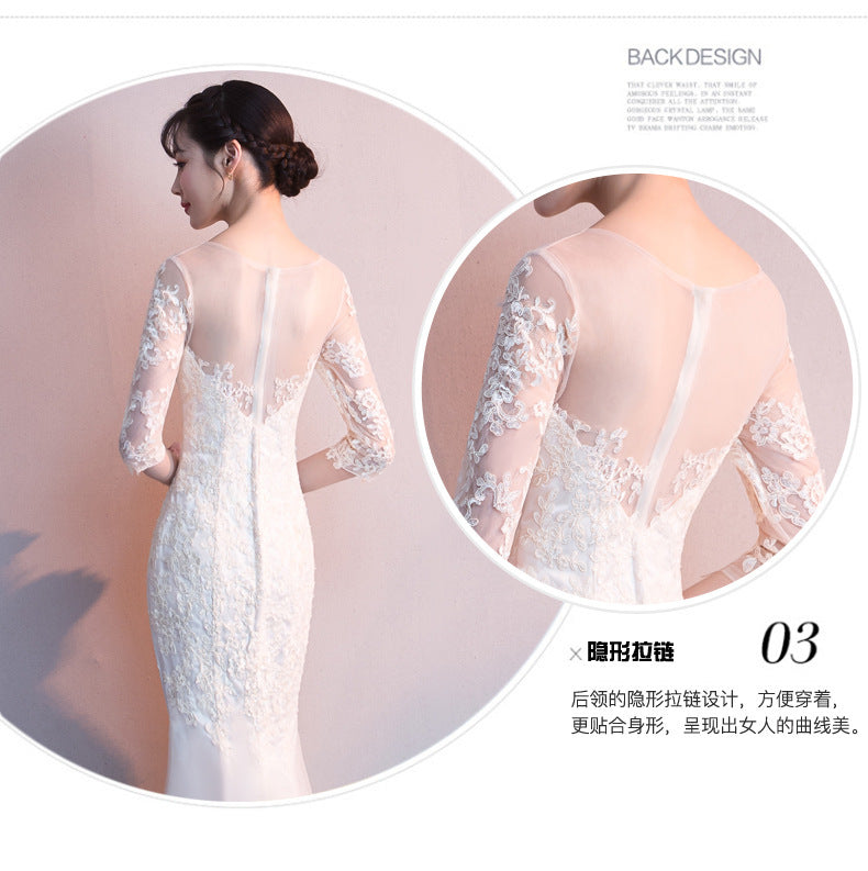 Evening gown, elegant and slimming, long fishtail skirt