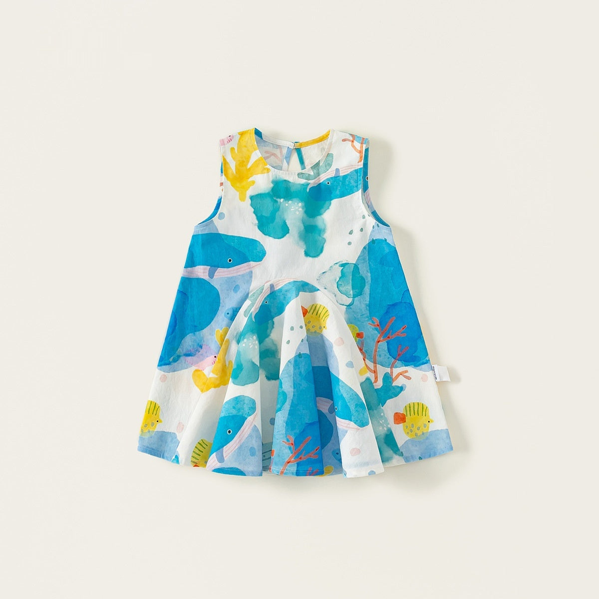 Girls' Summer Sleeveless Graffiti Dress