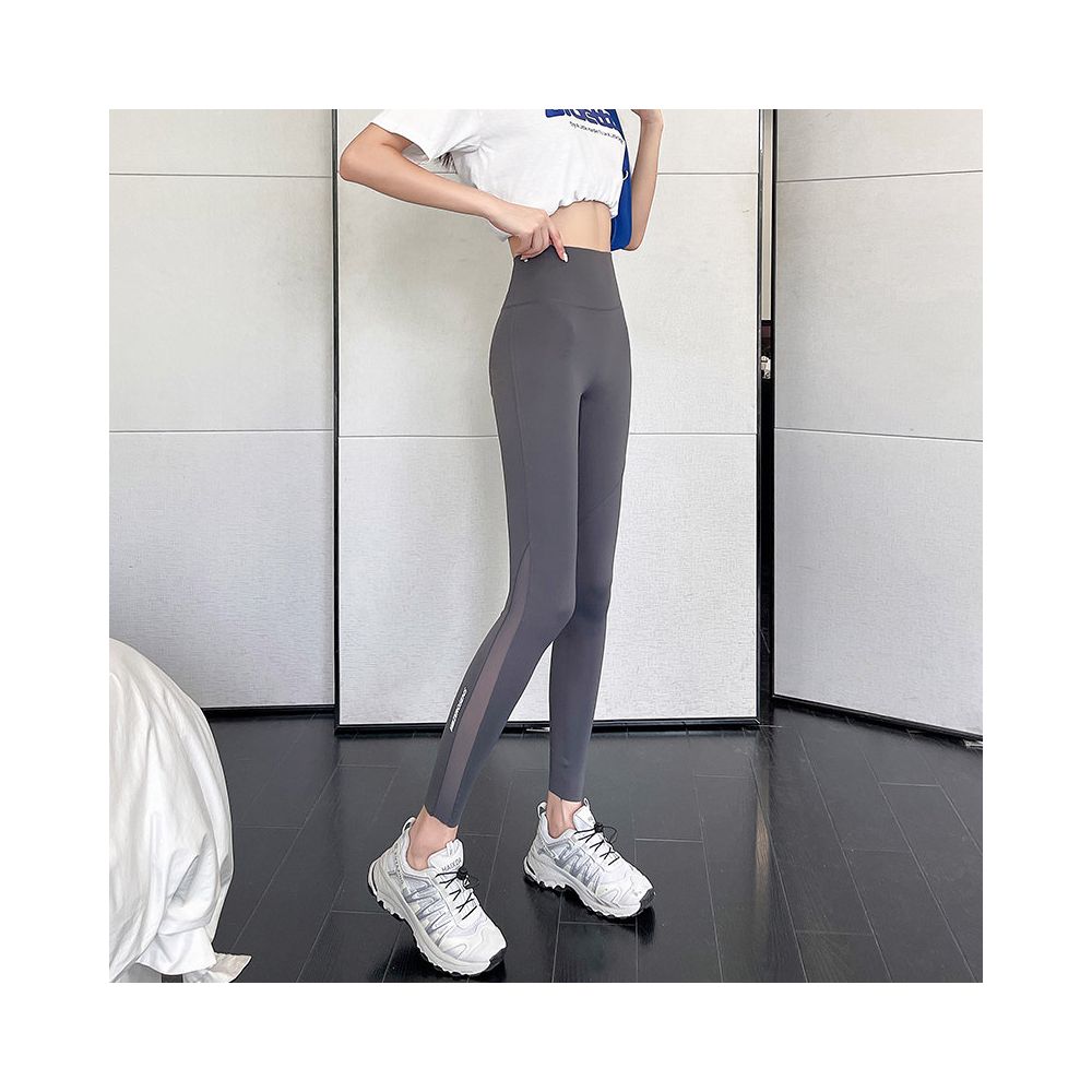 Shark pants  summer thin women s outerwear pocket mesh abdominal tightening and hip lifting yoga new comparison cycling inner pants