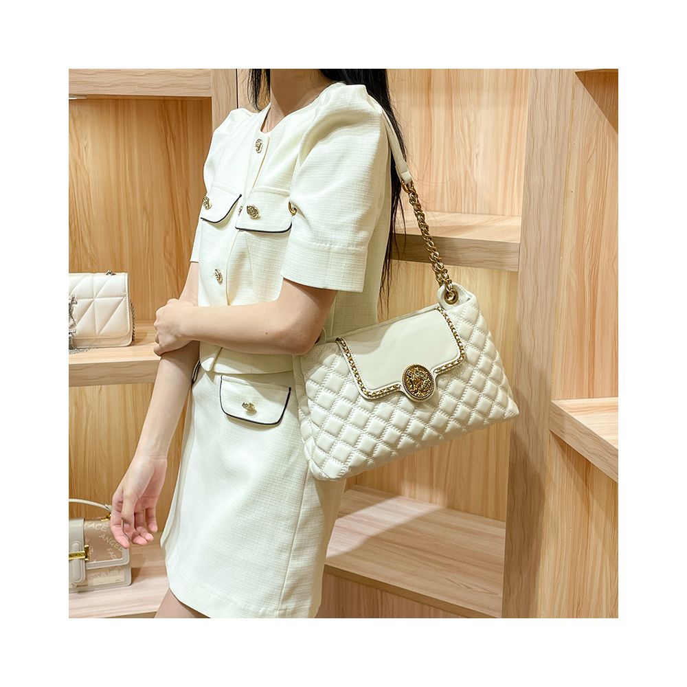Valentine s Day gift Genuine leather chain bag for women high end style large capacity tote bag underarm shoulder bag 2025 new style image 3