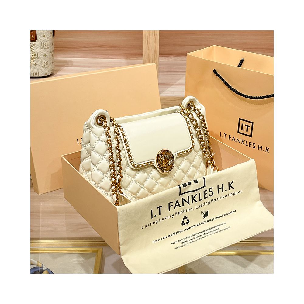 Valentine s Day gift Genuine leather chain bag for women high end style large capacity tote bag underarm shoulder bag 2025 new style