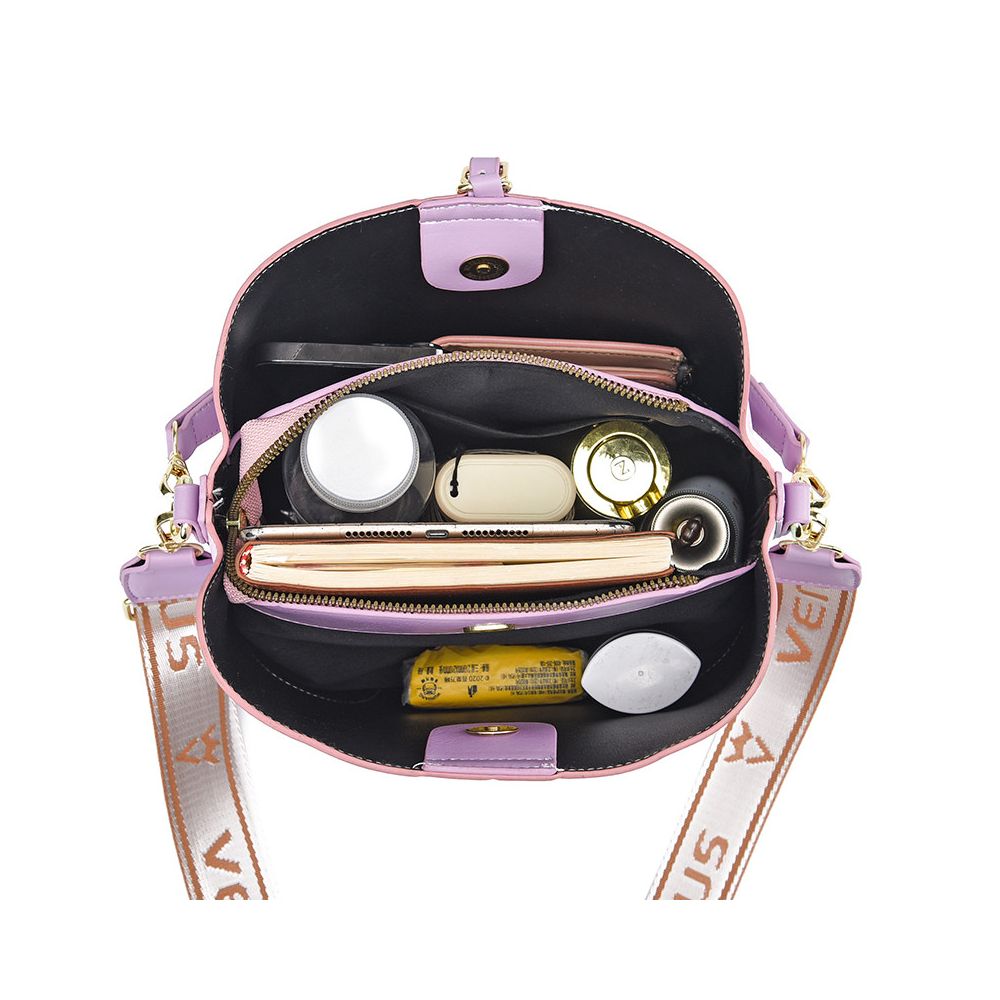 Women s Bucket Bag 2025 New Style Large Capacity Commuter Crossbody Bag Fashionable Lightweight High End Handbag Shoulder Bag image 4