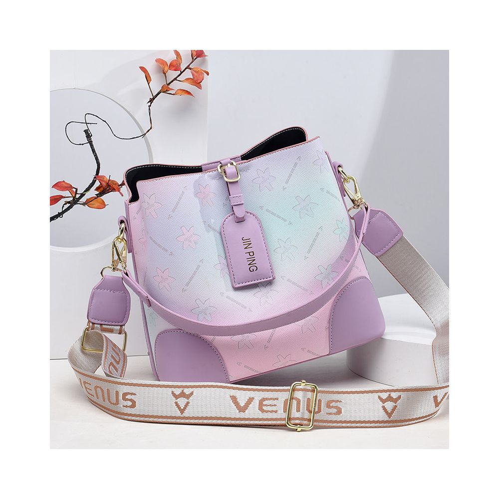 Women s Bucket Bag 2025 New Style Large Capacity Commuter Crossbody Bag Fashionable Lightweight High End Handbag Shoulder Bag image 0