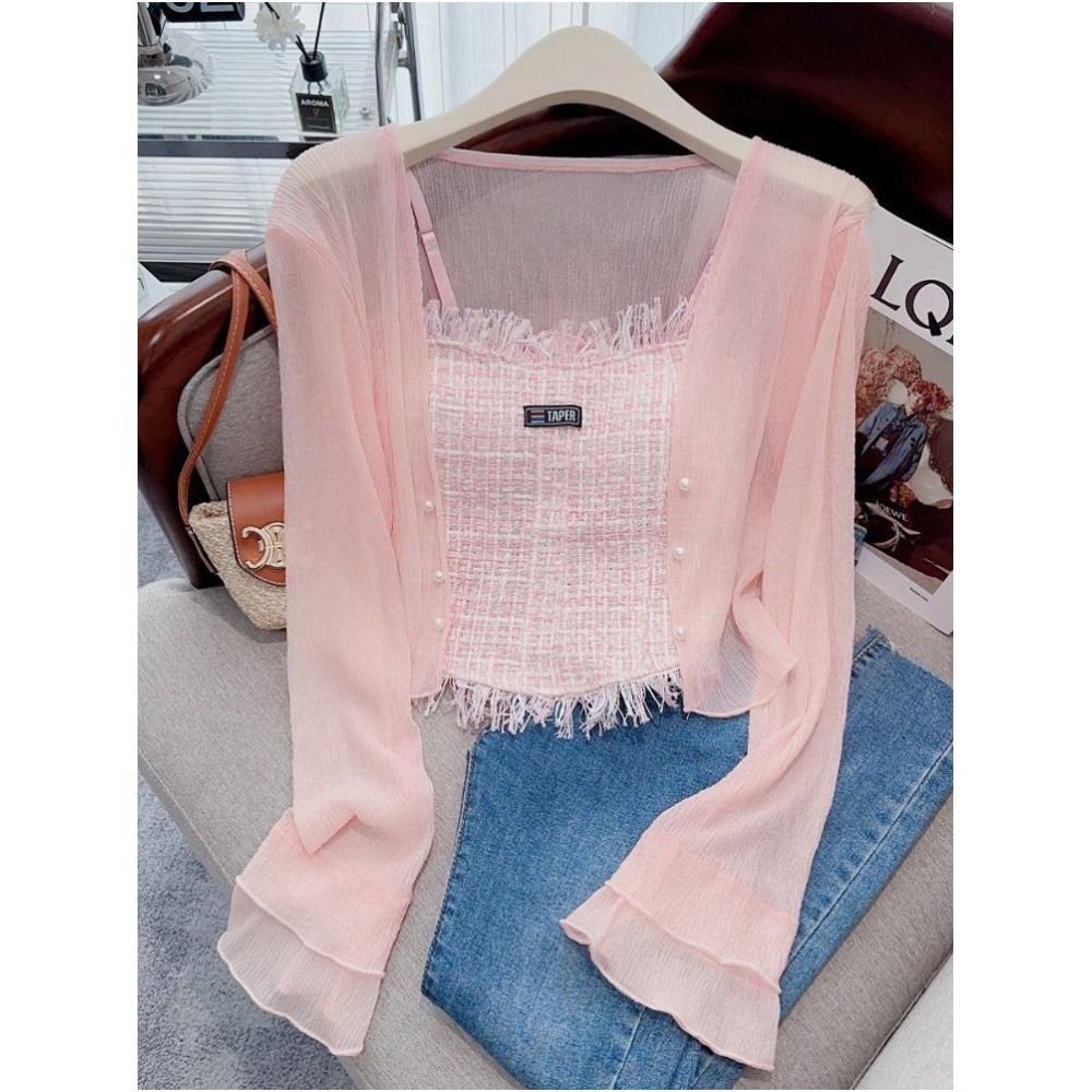 Chiffon Ice Silk Sunscreen Cardigan for Women New Summer Style Breathable Thin Versatile Stylish and Youthful image 0