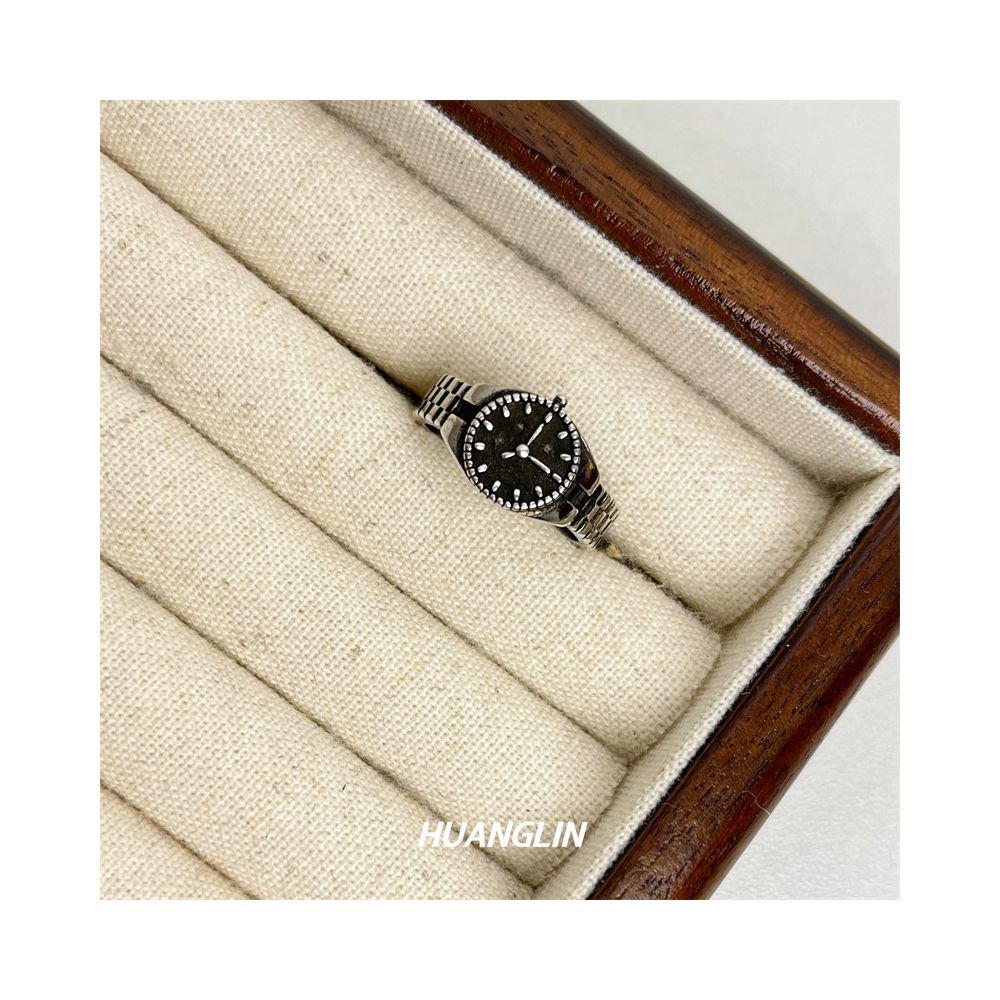 Trendy vintage watch rings for men and women popular online affordable luxury original niche designs unique and high end couple rings image 0