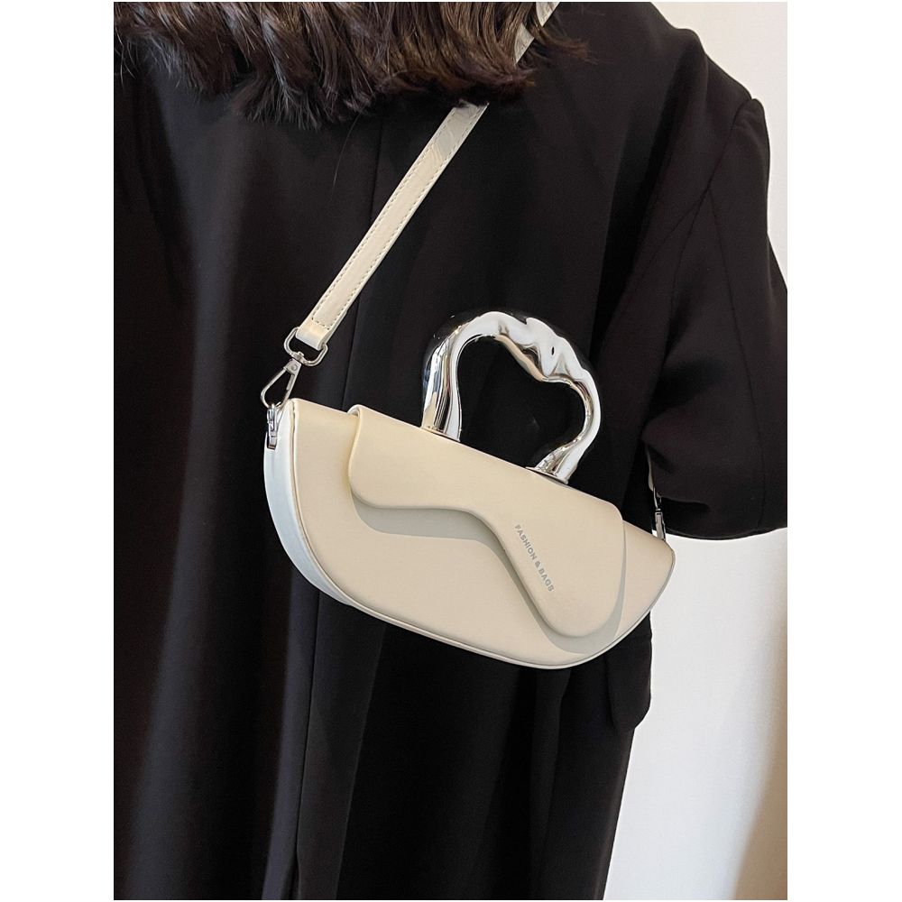 High quality French style niche design women s handbag new 2025 style trendy and versatile crossbody bag unique handbag image 1