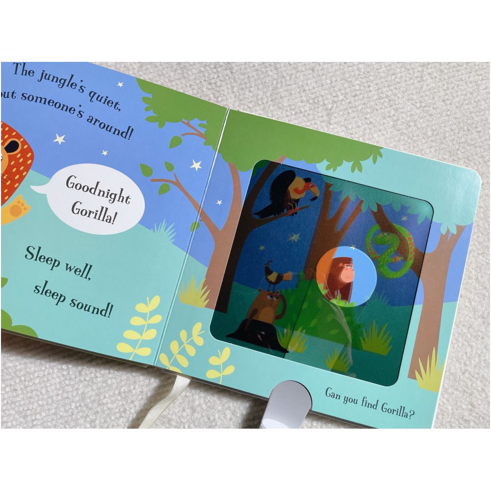 Goodnight Lion English Original A Rhyming Picture Book with a Magic Flashlight image 5