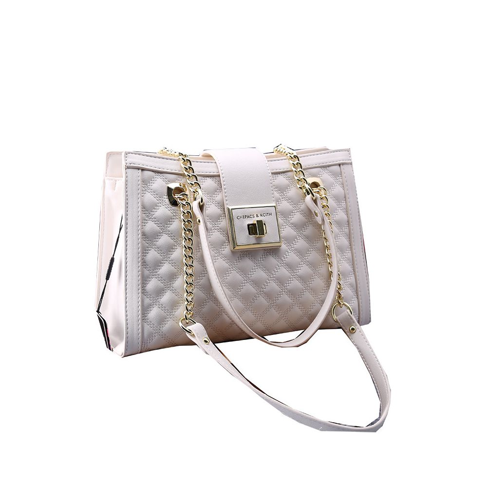 Ouleshi Authentic Brand Women s Bag 2025 Spring Summer New Fashion Leather Diamond Grid Chain Single Shoulder Large Tote Bag image 4
