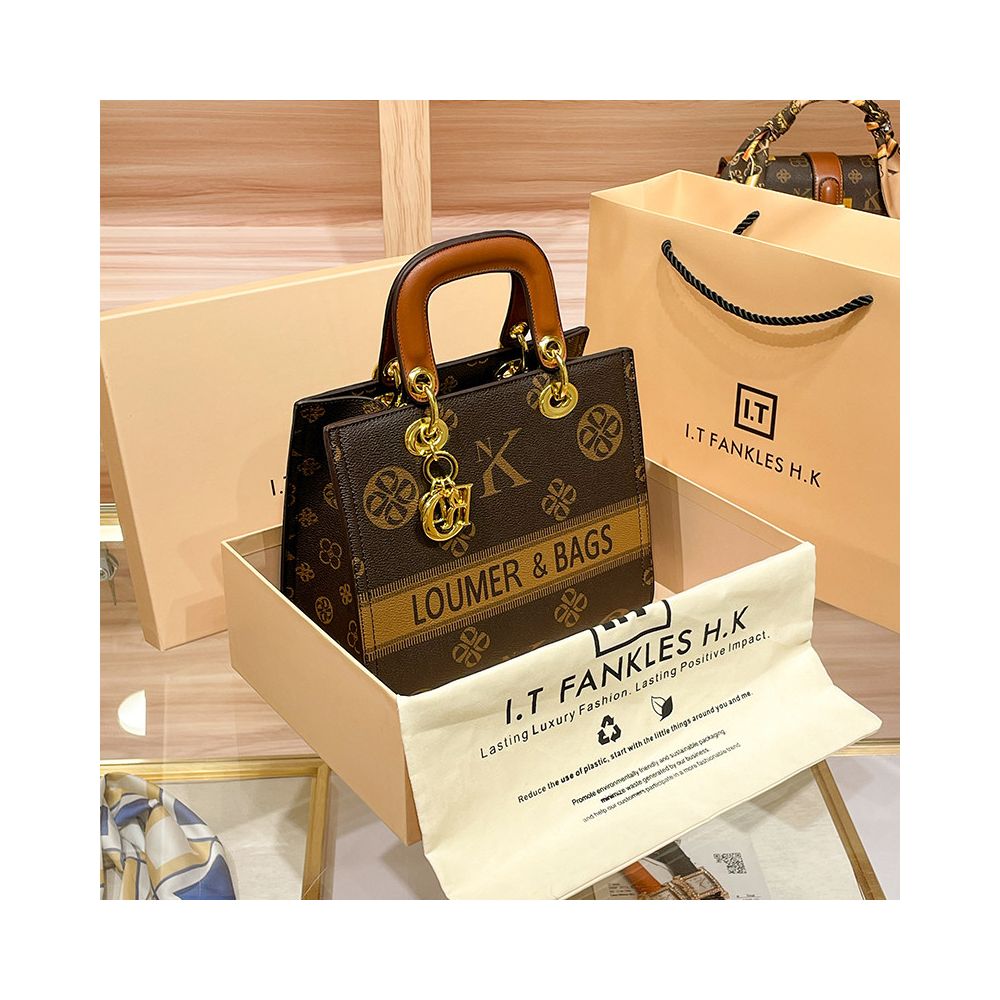 Hong Kong brand genuine leather women s bag 2025 new winter casual versatile one shoulder Daifei bag versatile diagonal cross bag handbag image 1
