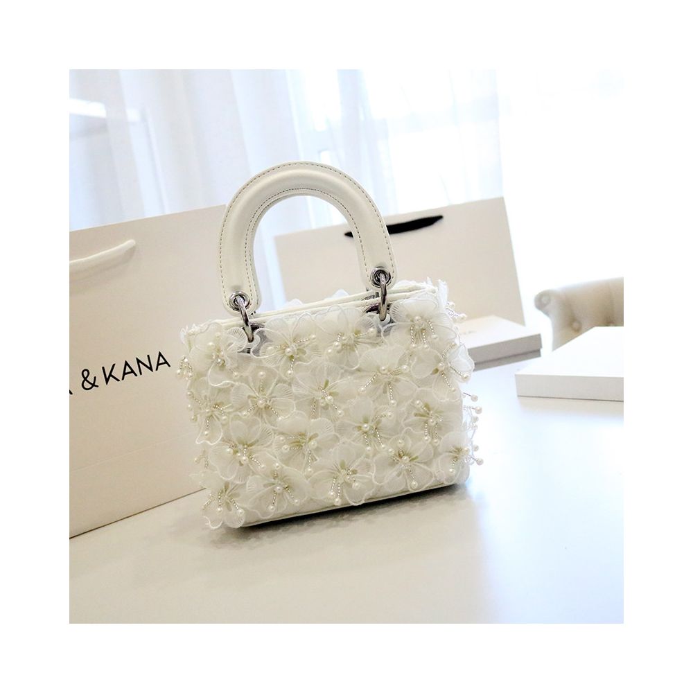 Yangqi Fairy Tassel Flower Bag 2025 Winter New Style One Shoulder Crossbody Versatile Yangqi White Women s Bag Daifei Bag image 1