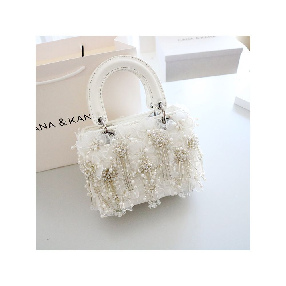 Yangqi Fairy Tassel Flower Bag 2025 Winter New Style One Shoulder Crossbody Versatile Yangqi White Women s Bag Daifei Bag