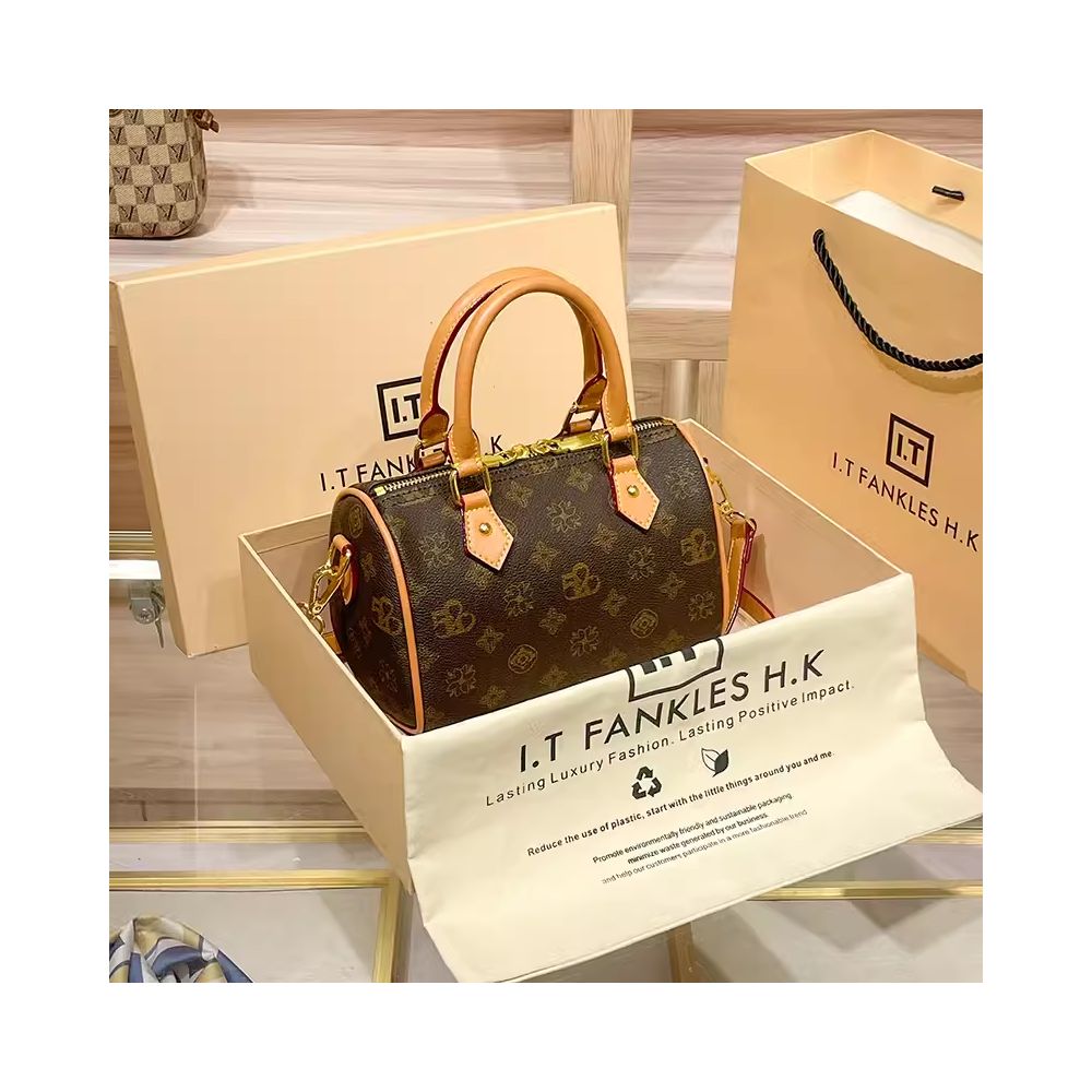 Valentine s Day gift genuine leather women s bag Boston pillow bag crossbody bag vintage cowhide shoulder bag women s 2025 new model