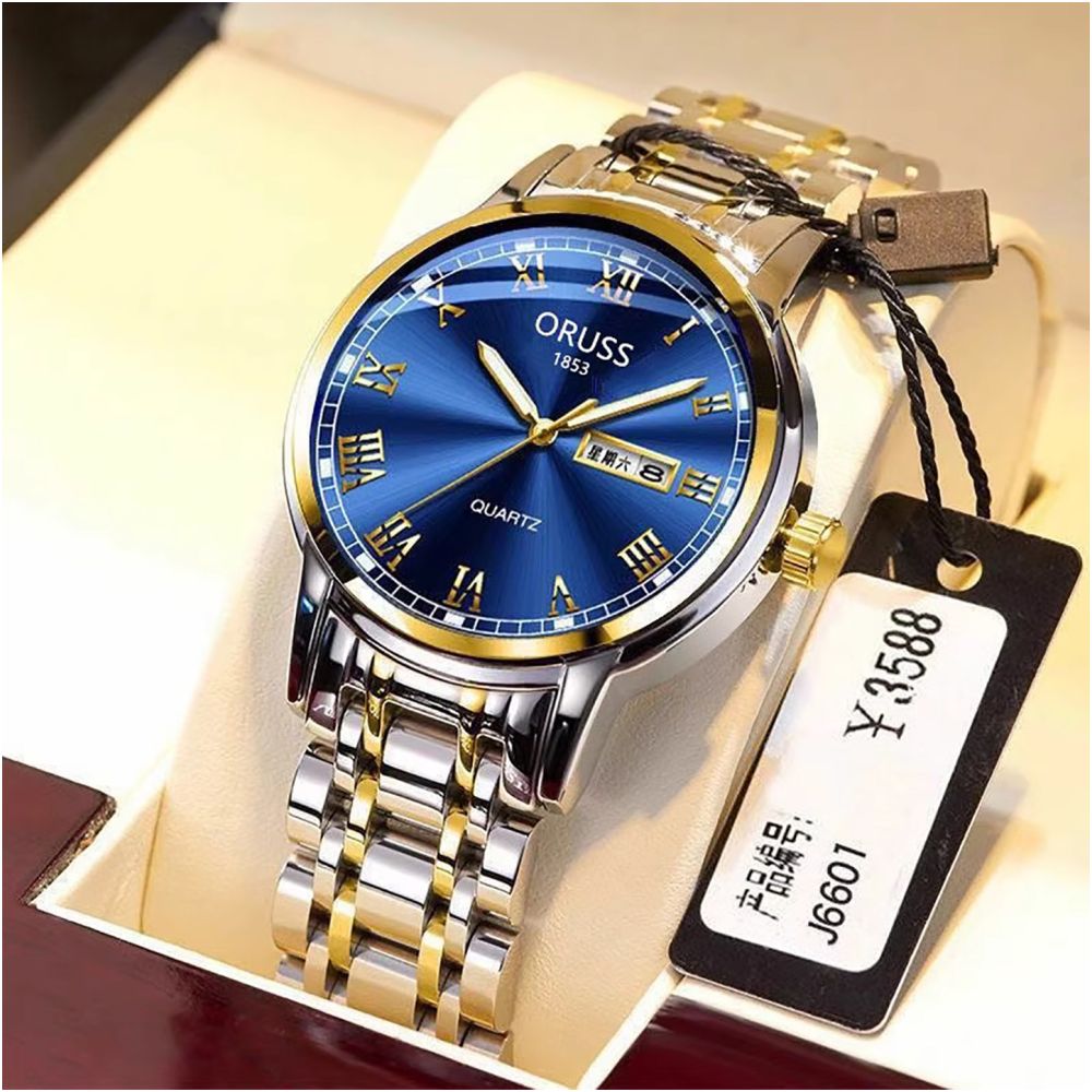 Authentic fully automatic watch night light waterproof ultra thin non mechanical watch men s ultra thin watch image 1