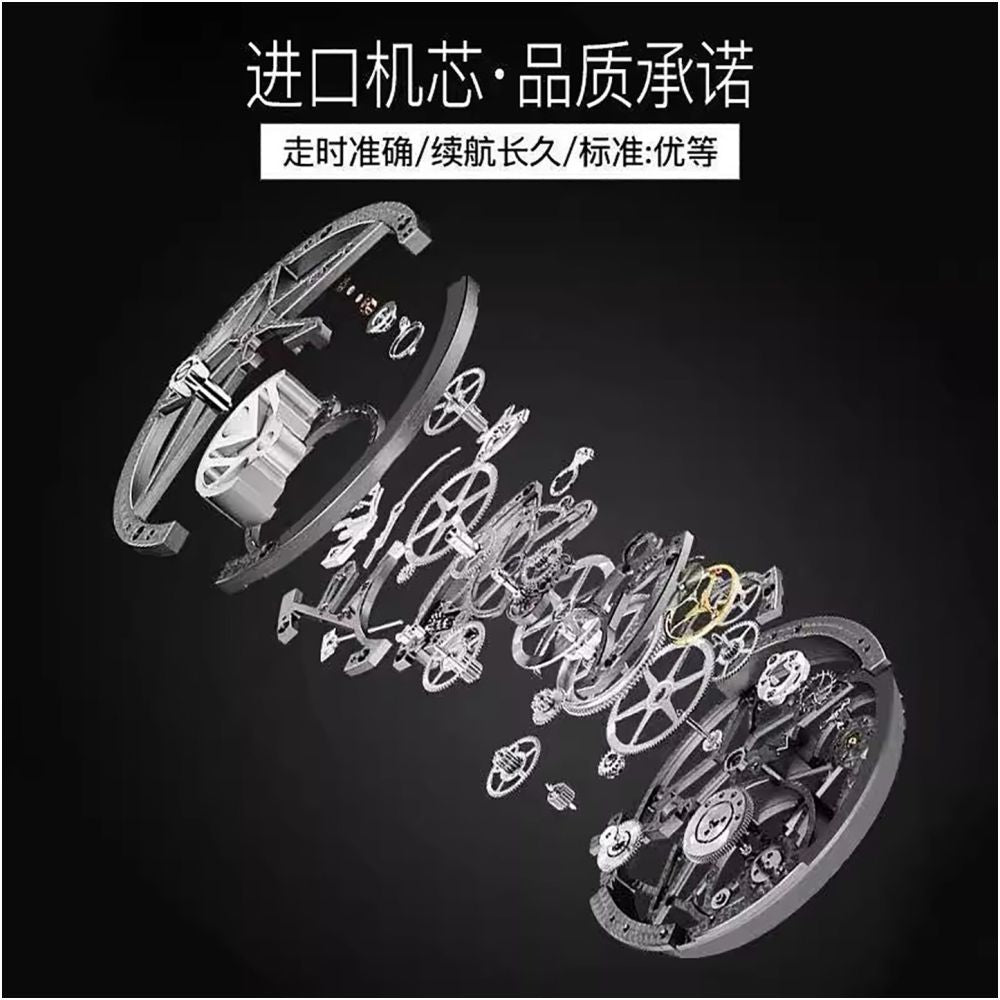 Authentic fully automatic watch night light waterproof ultra thin non mechanical watch men s ultra thin watch image 3