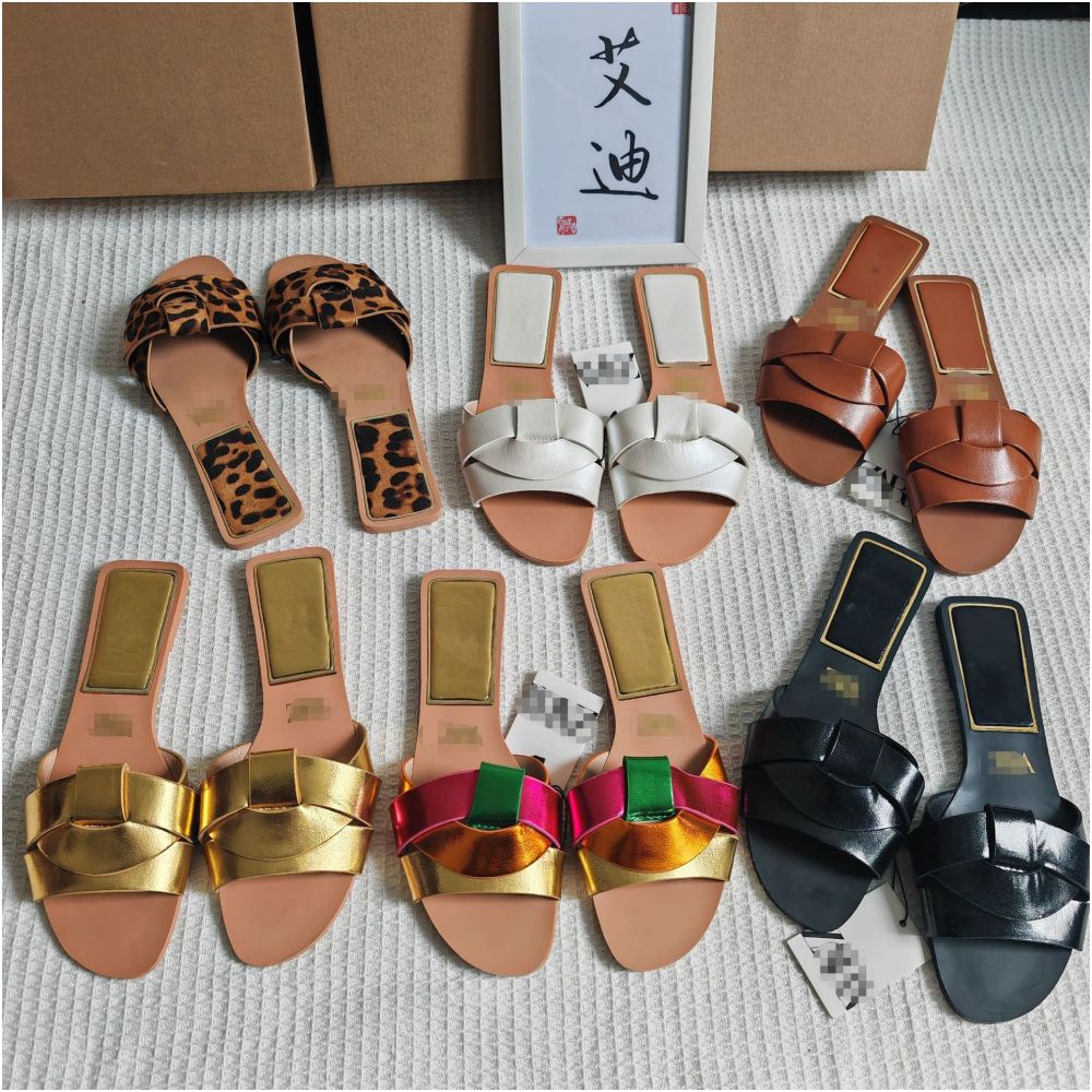 International Station Foreign Trade European and American New Style ZAR Original Single piece Women s Flat Slippers for Casual Wear