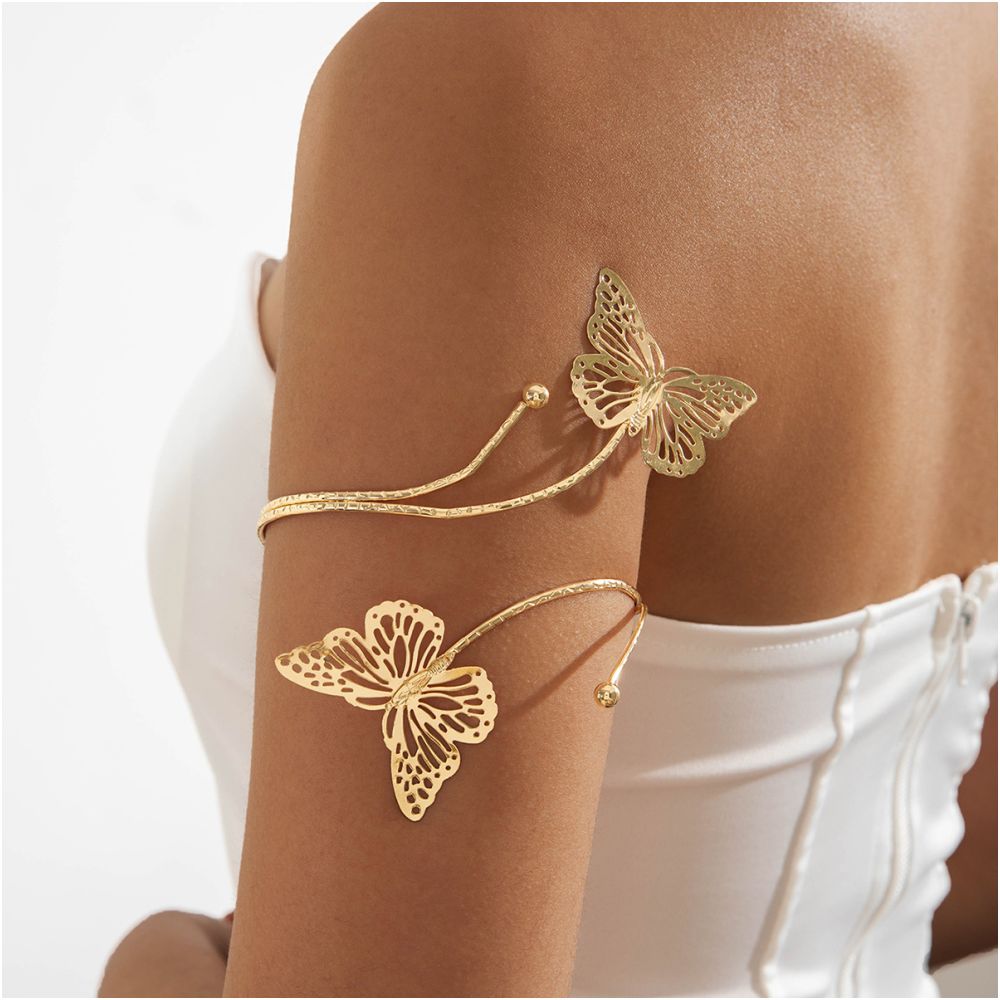 European and American style cross border jewelry minimalist starfish arm bracelet with a butterfly shaped open design women s bracelet