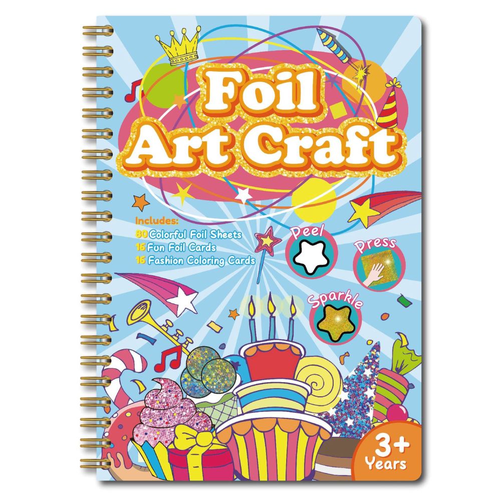 Magical Art Sticker Book for Children Princess and Animal DIY Crafts Spiral Book Colorful Coloring Book Magical Art Painting