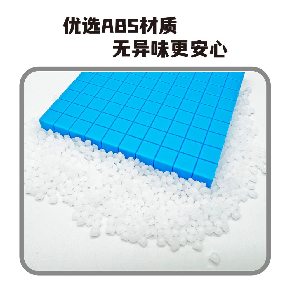 Ones tens hundreds thousands math teaching aids decimal math early childhood education decimal three dimensional math Montessori image 3
