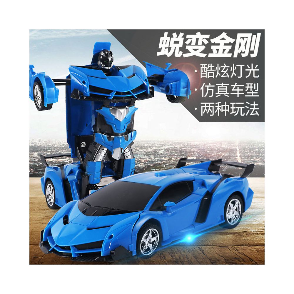 Cross border one click transforming car racing RC wireless remote control car rechargeable electric children s toy sports car model image 2