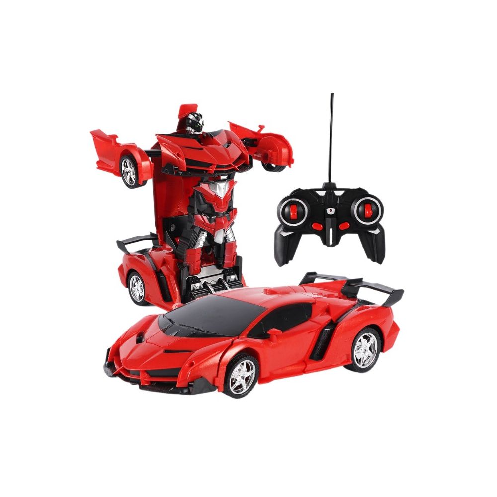Cross border one click transforming car racing RC wireless remote control car rechargeable electric children s toy sports car model image 3