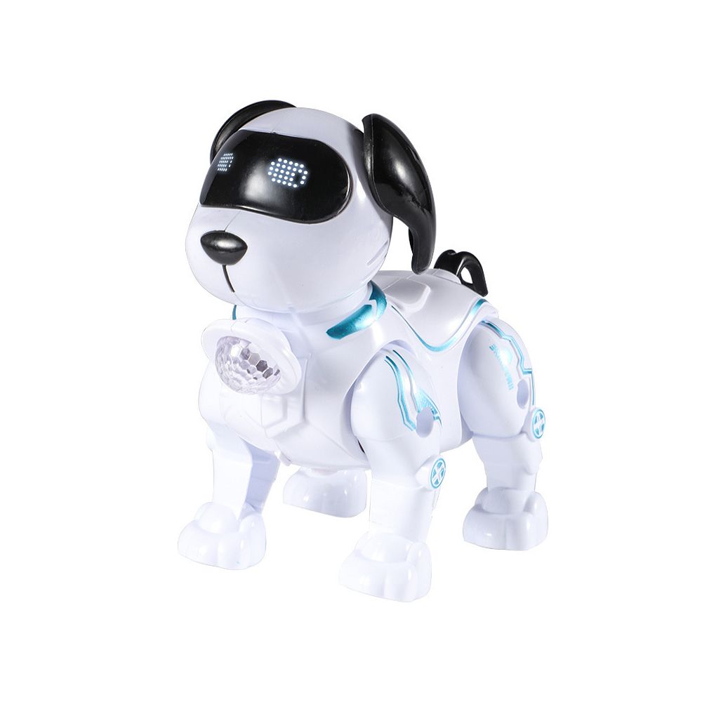 New children s electronic toy pet dog with leash can walk lights up and has sound effects image 4