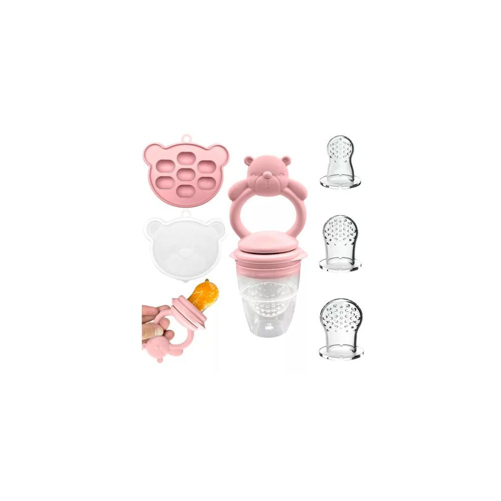 Popular Baby Teething Toy Silicone Teething Toy Fruit Feeding Kit Children s Food Grade Teething Stick Pacifier Manufacturer image 1