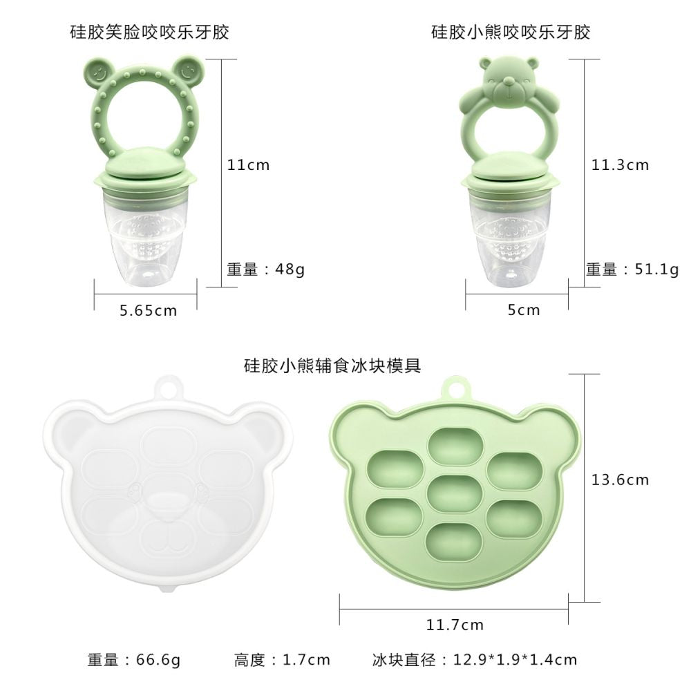 Popular Baby Teething Toy Silicone Teething Toy Fruit Feeding Kit Children s Food Grade Teething Stick Pacifier Manufacturer image 2