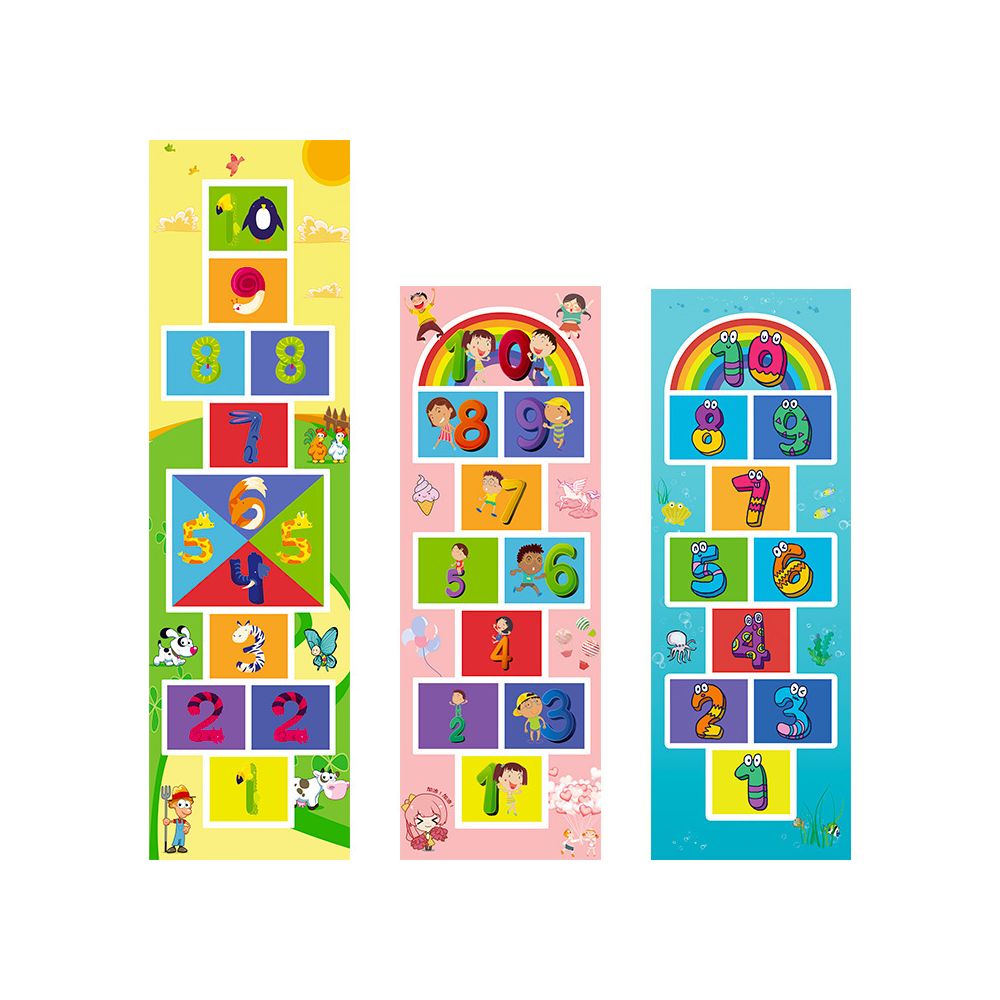 Children s hopscotch sensory integration training equipment kindergarten indoor jumping exercise hopscotch outdoor adventure game image 1