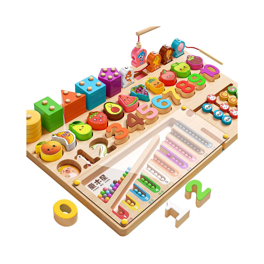 Montessori early education puzzles for children aged three designed for thinking skills geometric matching and building blocks image 4