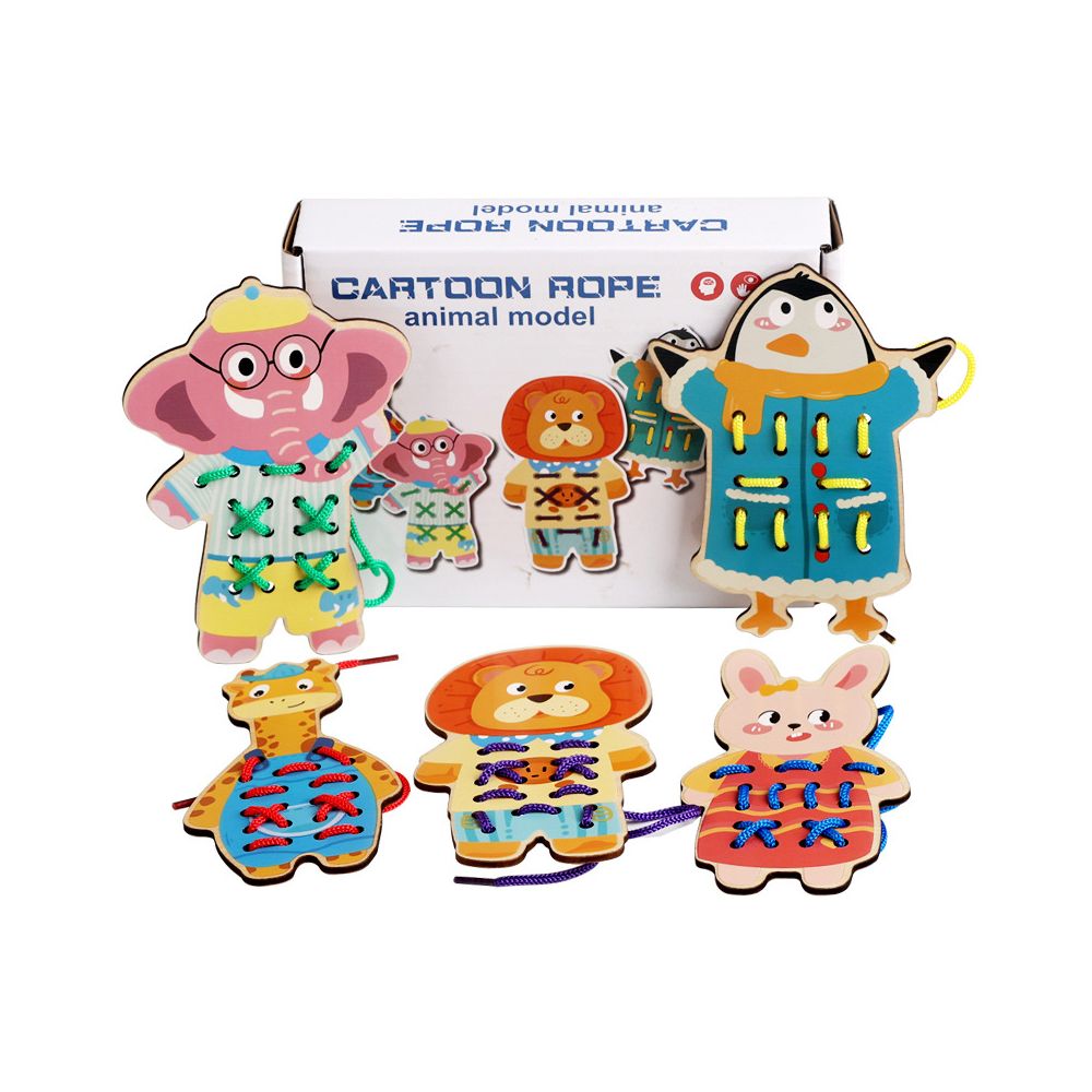 Children s educational rope threading toy fine motor skills training early education tool for kindergarten babies image 4