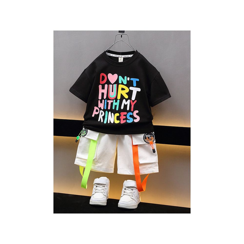 Children s clothing boys short sleeved t shirt summer outfit children s clothing baby half sleeved t shirt top summer shorts boys image 1