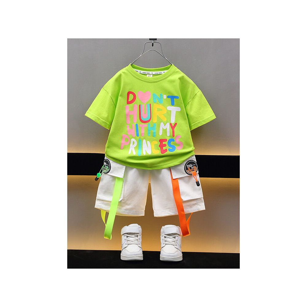 Children s clothing boys short sleeved t shirt summer outfit children s clothing baby half sleeved t shirt top summer shorts boys image 2