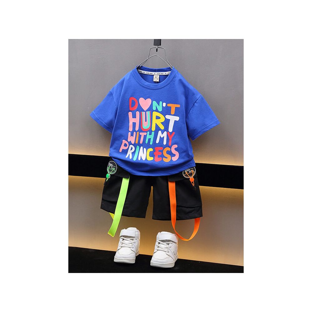 Children s clothing boys short sleeved t shirt summer outfit children s clothing baby half sleeved t shirt top summer shorts boys image 3