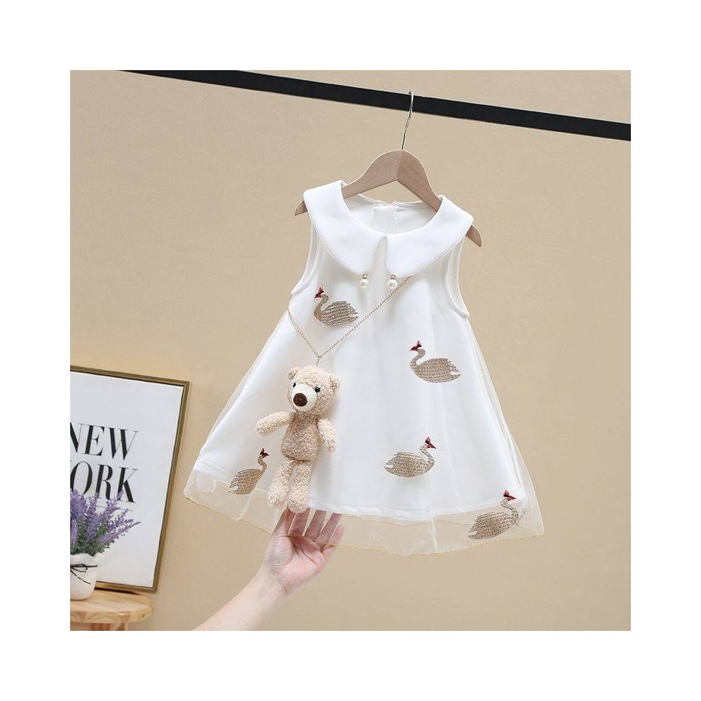 New Girl Princess Dress Sleeveless Children s Dance Dress Summer Dress Western Style Mesh Dress Children s Baby Dress Dress Dress image 0