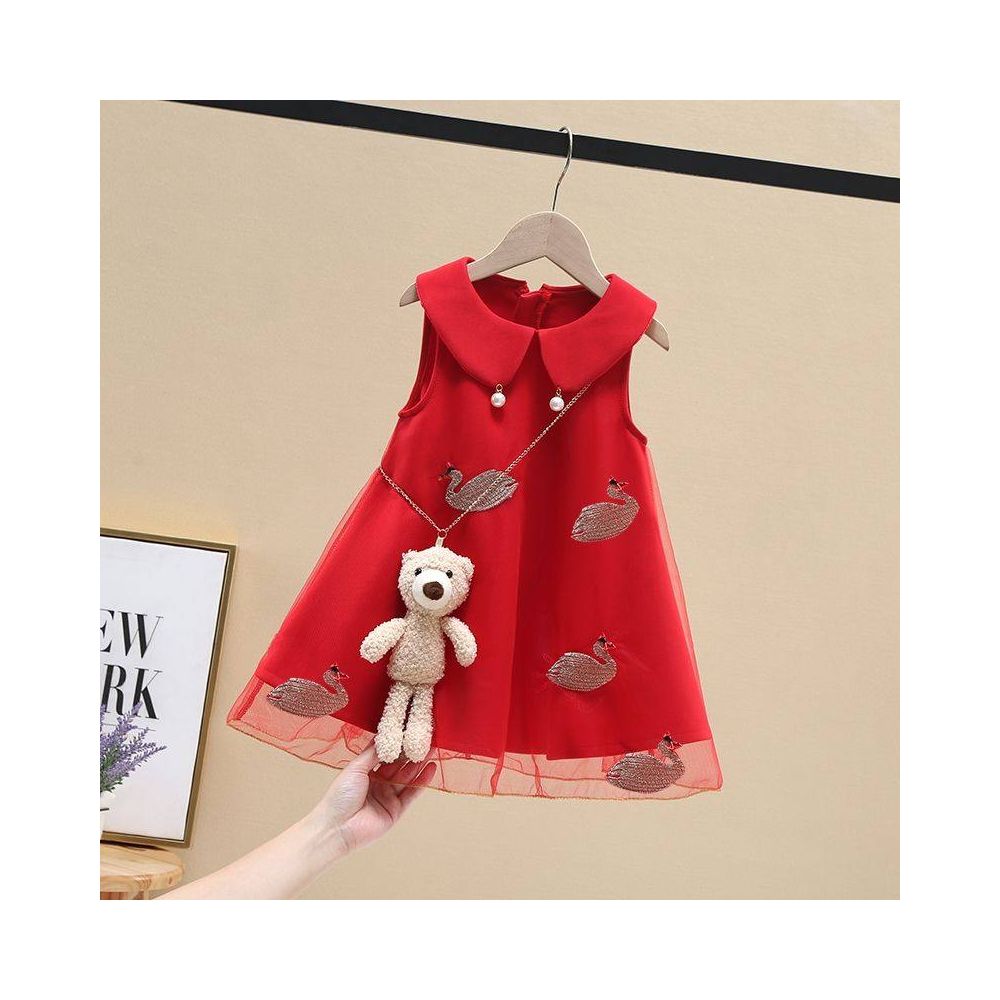 New Girl Princess Dress Sleeveless Children s Dance Dress Summer Dress Western Style Mesh Dress Children s Baby Dress Dress Dress