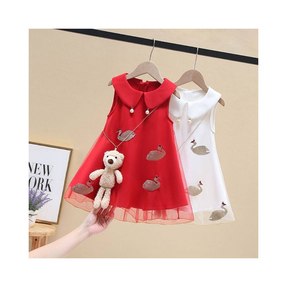 New Girl Princess Dress Sleeveless Children s Dance Dress Summer Dress Western Style Mesh Dress Children s Baby Dress Dress Dress image 2