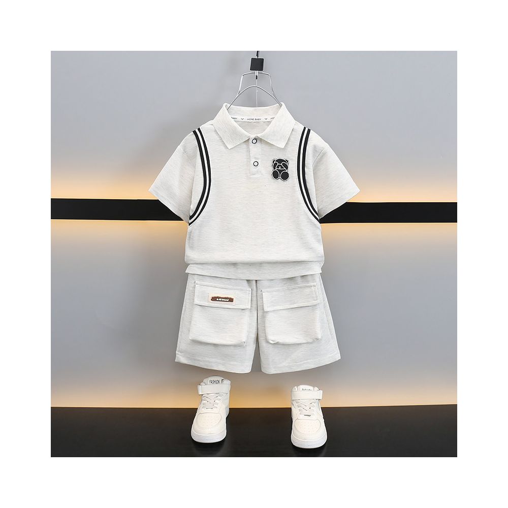 Boys short sleeved T shirt summer outfit children s clothing little boys baby tops summer styles children s hooligan and handsome