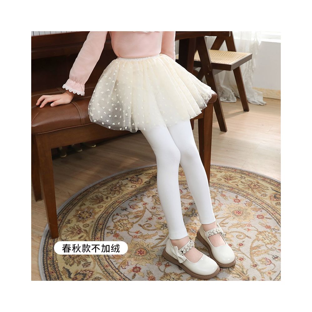 Girls fake two piece one piece skirt and pants for spring and autumn 2025 new children s winter clothing with fleece base skirt and pants for wearing thin fleece on the outside