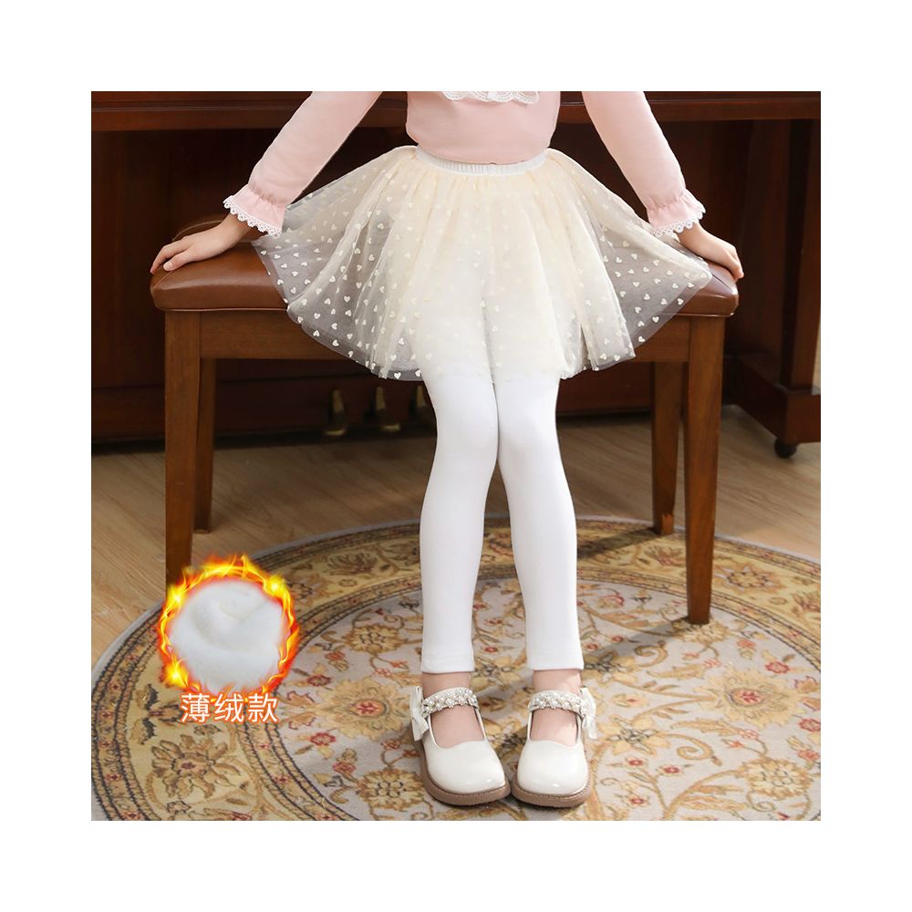 Girls fake two piece one piece skirt and pants for spring and autumn 2025 new children s winter clothing with fleece base skirt and pants for wearing thin fleece on the outside