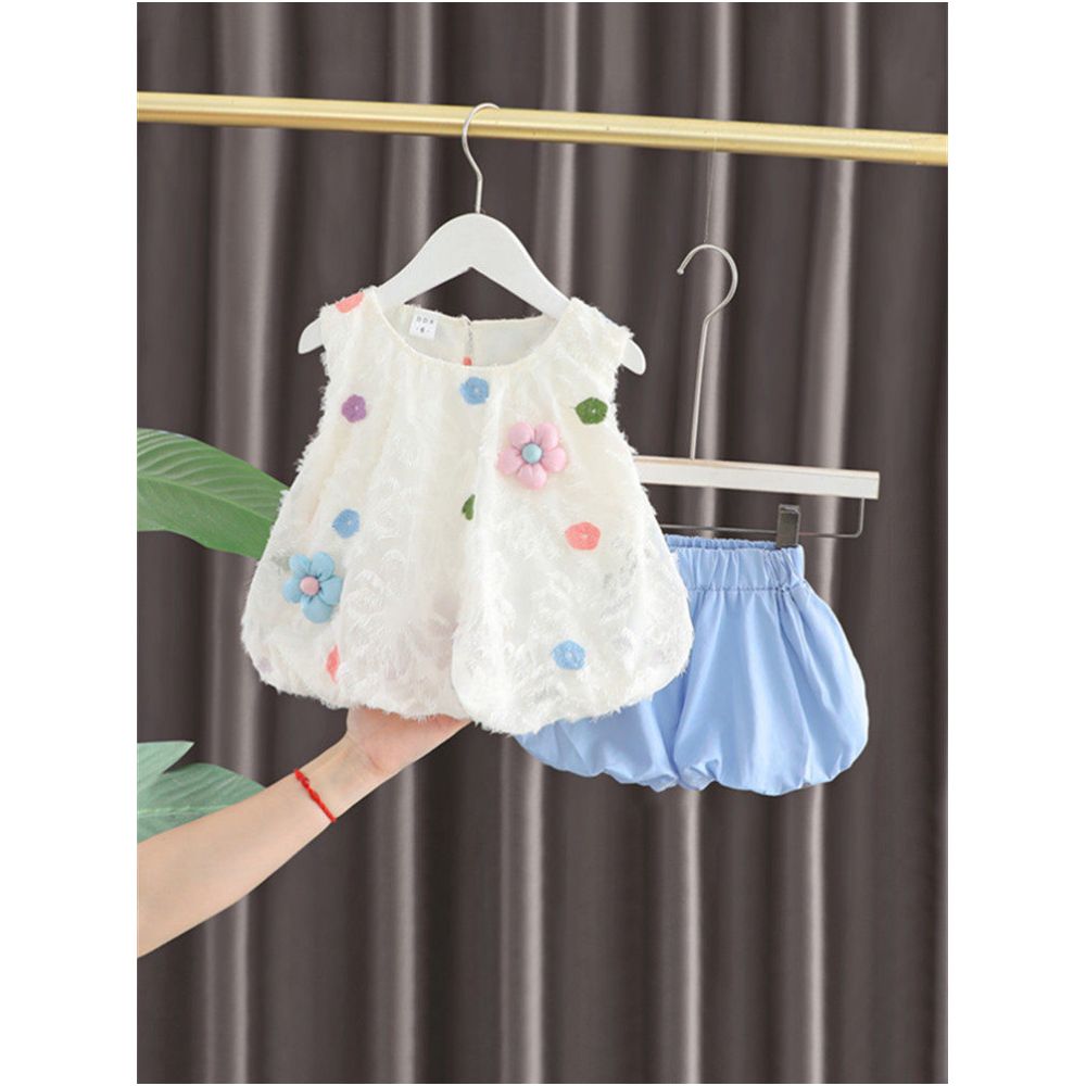 Girls summer set 2025 new children s clothing fashionable and stylish clothes for baby girls shorts internet famous summer clothes image 2