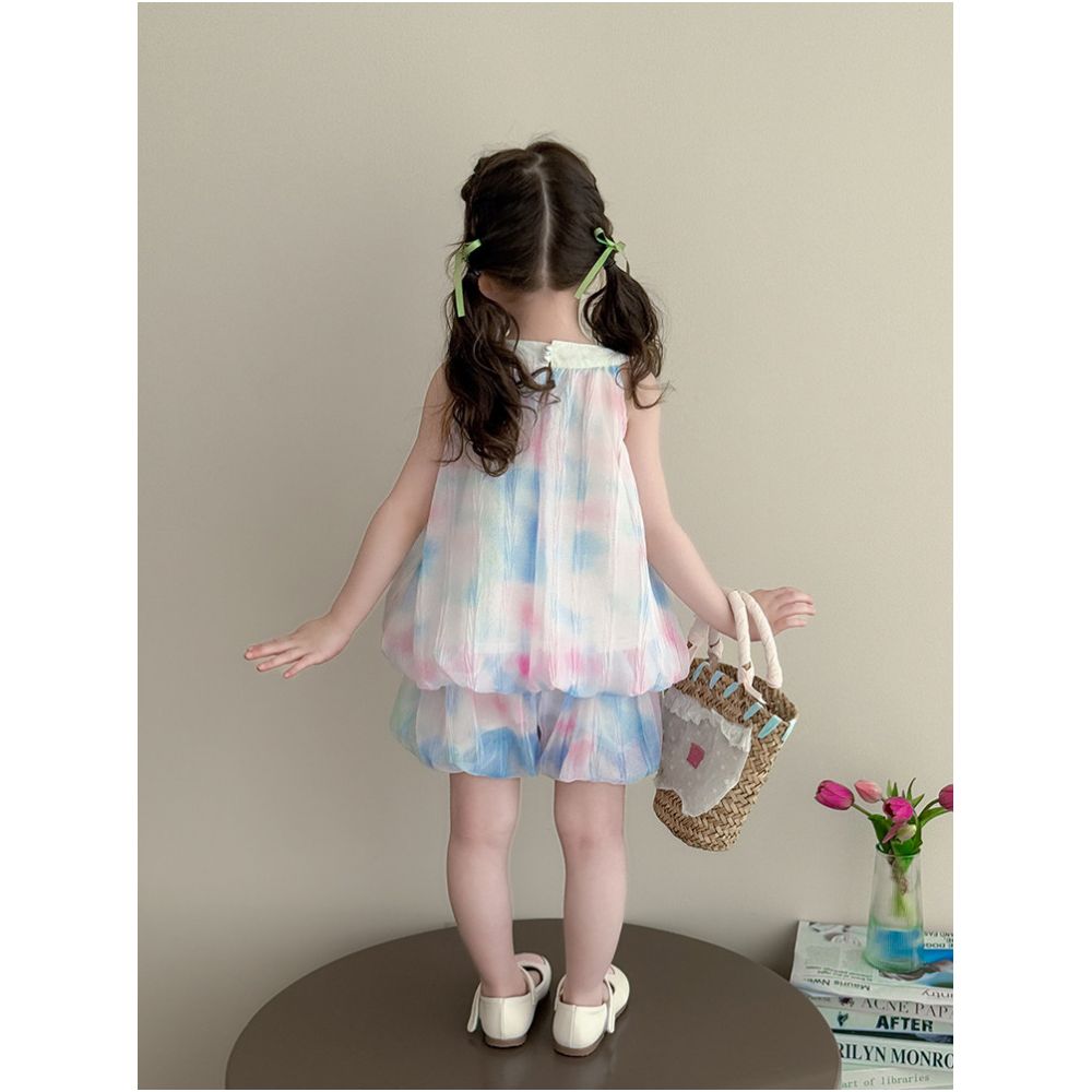 Girls summer set 2025 new style children s super beautiful summer clothes baby summer beautiful shorts two piece set thin image 4
