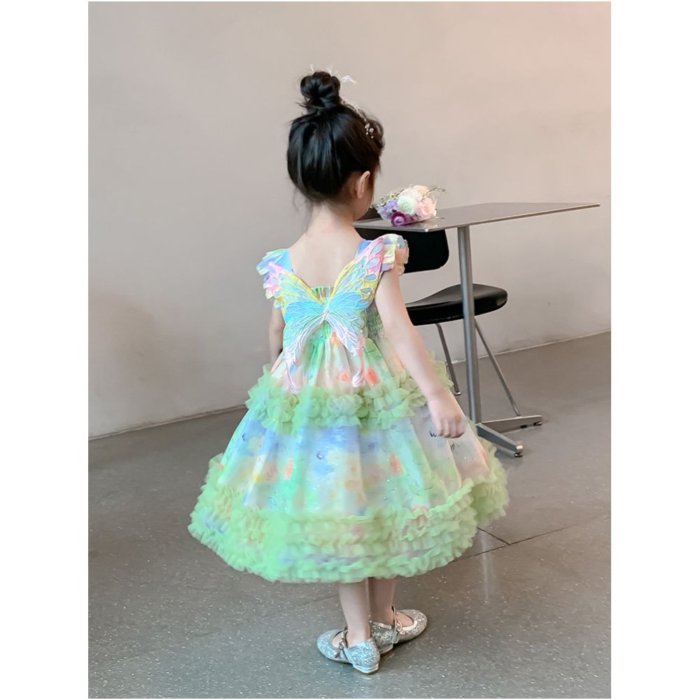 Clearance girls dress summer dress 2025 new style fluffy cake princess dress baby stylish children s dress dress dress image 3
