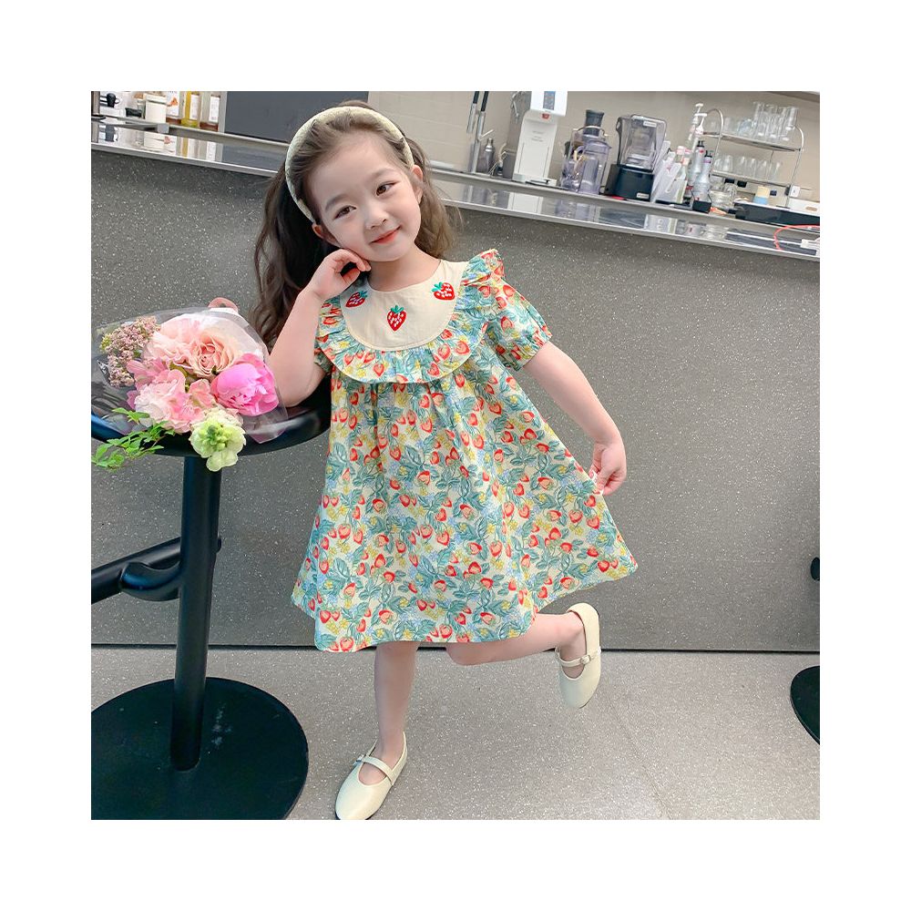 Clearance girls dress summer dress 2025 new style fluffy cake princess dress baby stylish children s dress dress dress