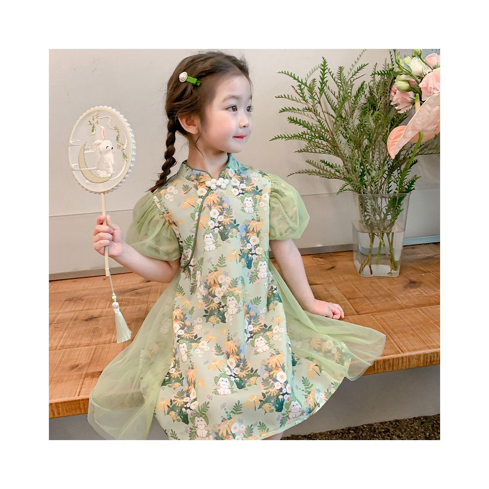 Clearance girls dress summer dress 2025 new style fluffy cake princess dress baby stylish children s dress dress dress