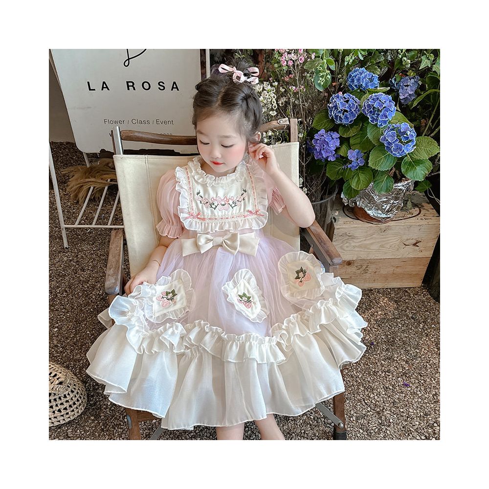 Clearance girls dress summer dress 2025 new style fluffy cake princess dress baby stylish children s dress dress dress