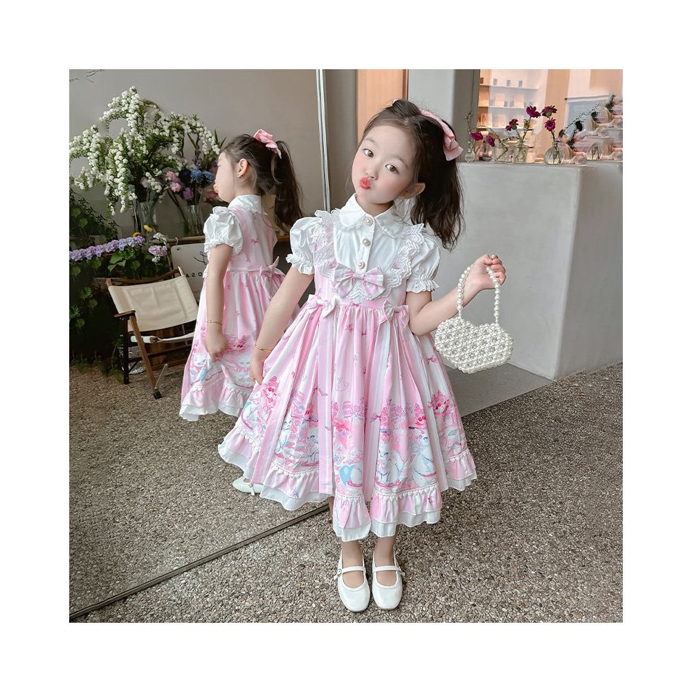 Clearance girls dress summer dress 2025 new style fluffy cake princess dress baby stylish children s dress dress dress