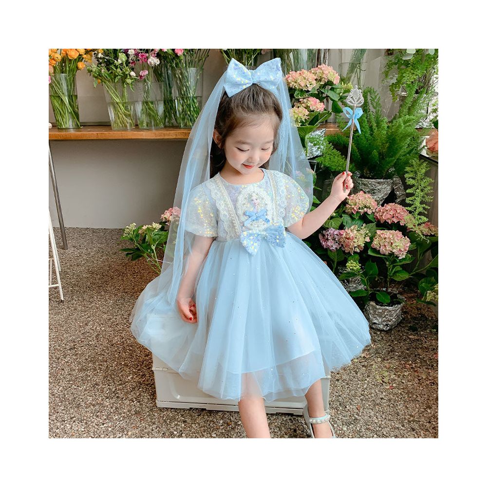 Clearance girls dress summer dress 2025 new style fluffy cake princess dress baby stylish children s dress dress dress