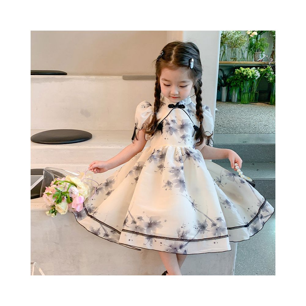 Clearance girls dress summer dress 2025 new style fluffy cake princess dress baby stylish children s dress dress dress